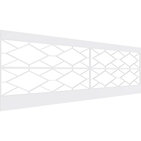 Ekena Millwork 32"H x 94 1/2"W Hudson PVC Wainscot Paneling Kit WPK32X94HSN